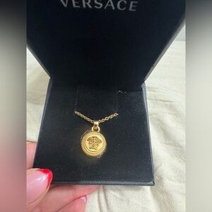 Versace Gold Medusa Pendant Necklace